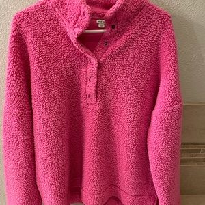 Aerie Pink Sherpa pullover